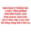BÁN NHÀ TRẢNG DÀI, 2 MẶT TIỀN NGUYỄN PHÚC CHU KINH DOANH BUÔN BÁN, SỔ HỒNG THỔ CƯ (NP828)
