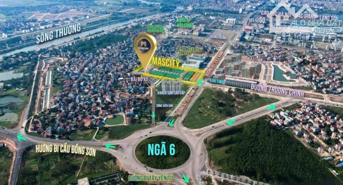 BÁN ĐẤT NỀN DỰ ÁN MASCITY, TÂN TIẾN, TP BẮC GIANG - 85M2 - 5 TỶ