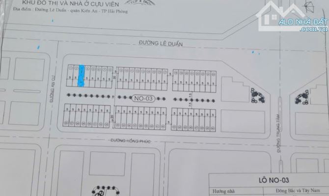 Bán đất mặt đường Lê Duẩn, Kiến An, Hải Phòng