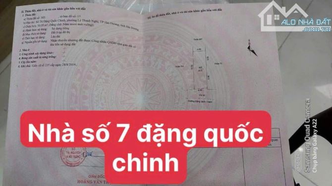 Bán đất tặng nhà mặt phố đặng quốc chinh kinh doanh buôn bán các loại, hải dương