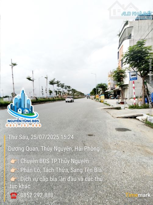 Bán lô xẻ khe duy nhất mặt đường khu D Bắc Sông Cấm