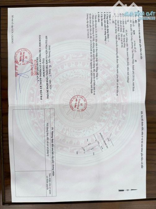 Cần bán lô đất sổ riêng Khu dân cư lê phong gần vincom tp di an bd
