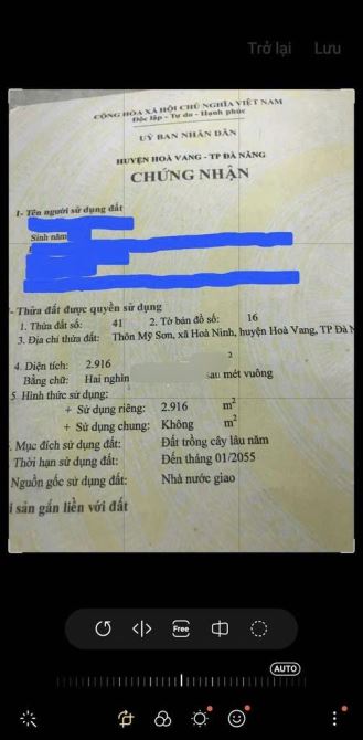 📌📌📌LÀM VIỆC TRỰC TIẾP GIÁ TỐT !!!.Bán đất trồng cây lâu năm Xã Hòa Ninh