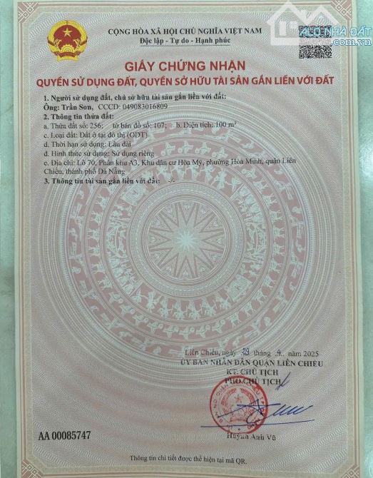 📌📌📌LÀM VIỆC TRỰC TIẾP GIÁ TỐT !!!Đất Đường 10m5 Thích Quảng Đức