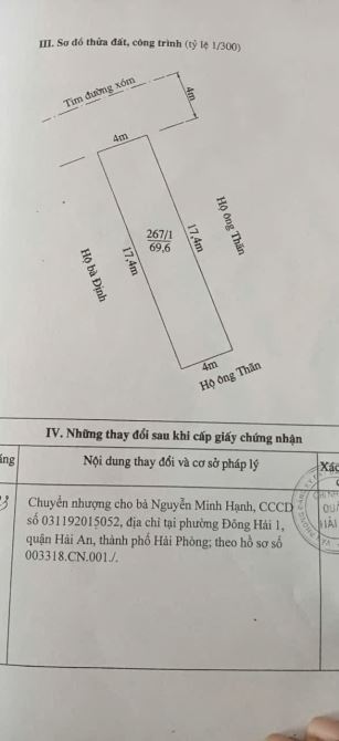 🍀Bán lô đất mặt đường Hạ Đoạn 1 - Đông Hải 2 - Hải An, Hải Phòng - Dtmb: 69,6m2, ngang 4m