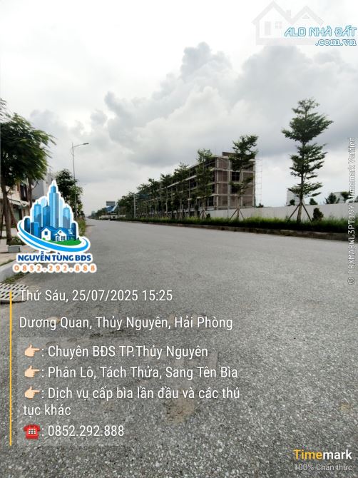Bán lô xẻ khe duy nhất mặt đường khu D Bắc Sông Cấm - 1