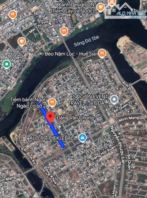 Chủ sỏ gốc gởi bán nhanh lô đất Đặng Văn Chung khu đô thị thu hút nhà đầu tư chưa đến 5 tỷ - 1