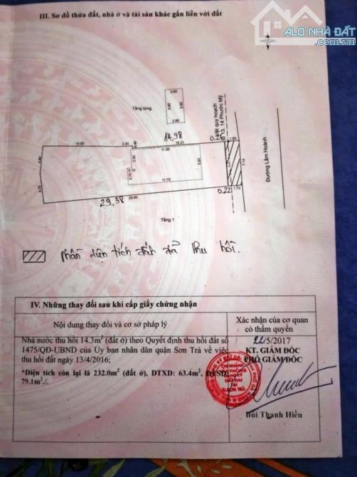 Bán đất đường Lâm Hoành- Sát biển Mỹ Khê - 1