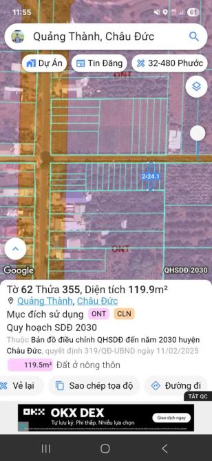 Đường nhựa Quảng Thành BRVT chỉ 560tr sát Trường Học - 1