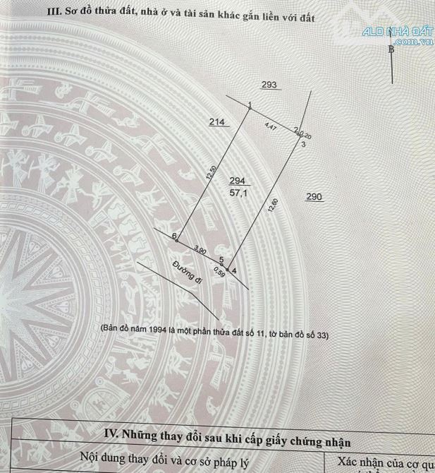 Bán đất thôn 3 Vạn Phúc, Thanh Trì, ngõ thông oto, 58m2, giá 4.65 tỷ - 1