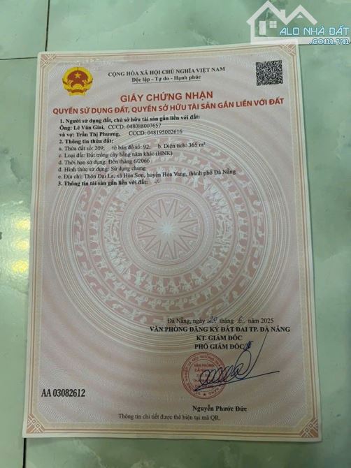 📌📌📌LÀM VIỆC TRỰC TIẾP GIÁ TỐT !!!. Bán 365mv đất màu thôn Đại La , xã Hòa Sơn - 1