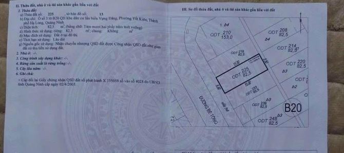 Bán Lô B20-3 KĐT Vựng Đâng,Cenco5. DT:82.5m2,MT:5.5m Siêu Đẹp !!! - 2