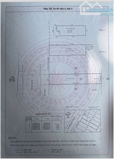 Bán nhà Mặt tiền Chợ Trương Minh Giảng - Lê Văn Sỹ Quận 3 - 87m2 sổ vuông vức - 1 đời chủ - 3