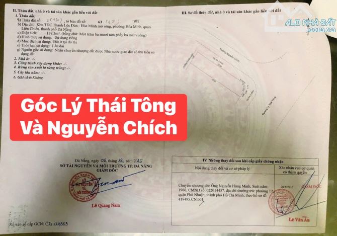 Bán lô góc 2 MT Lý Thái Tông Thanh Khê đoạn ks sầm uất - 3