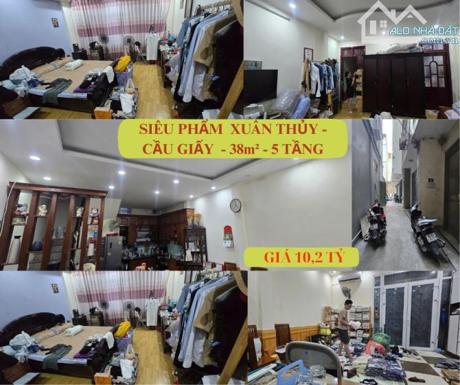 Bán gấp Xuân Thủy, Cầu Giấy / 38m² | Mặt tiền: 4.6m | Xây 5 tầng | 2 mặt thoáng giá 10.2 t - 3