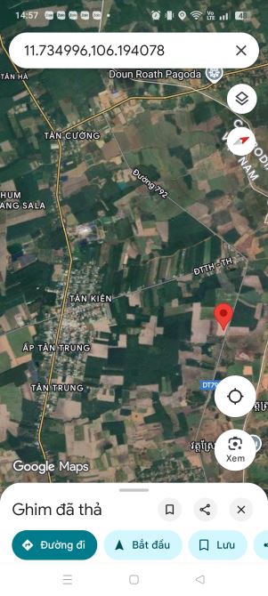 Bán đất 2 mặt tiền đường Tỉnh 792 xã Tân Hà Tân Châu Tây Ninh, DT: 18 mẫu. - 3