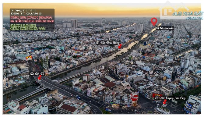 NHÀ 3,4x11,5m HẺM XE HƠI 200m RA MT BẾN BÌNH ĐÔNG Q.8 CHỈ 3,75 TỶ - 4