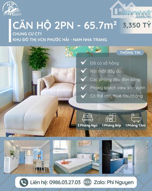 CT1 VCN PHƯỚC HẢI - CHÍNH CHỦ BÁN 2 CĂN HỘ 2PN FULL NỘI THẤT GIÁ TỐT - NAM NHA TRANG - 5