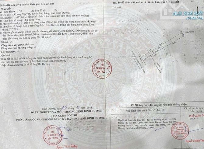 BÁN ĐẤT tặng NHÀ, MT DT749A, LONG NGUYÊN, BÀU BÀNG, DT:6x78, TC100M2, SHR, GIÁ 4,0 TỶ - 5