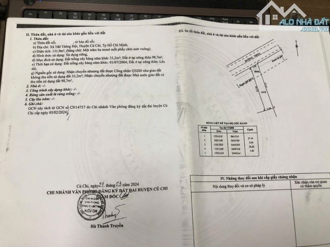 Bán gấp lô đất 132m2 giá 850 triệu đường Nguyễn Thị Se, xã Tân Thông Hội, Củ Chi - 5