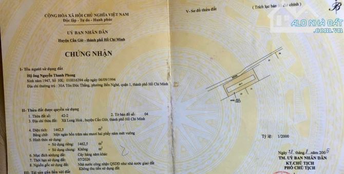 Cần bán gấp lô đất mặt tiền Biển - đường Phan Đức, Long Hoà, Cần Giờ - 5