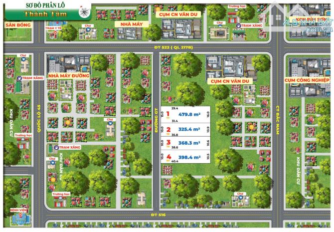 Bán các quỹ đất nền tại Thạch Thành – Thanh Hóa: Giá Đầu tư F0 từ 180tr/lô/123m2 - 7