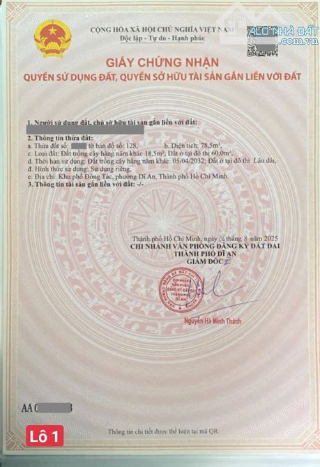 3Tỷ100__3 Lô Đất 3 Sổ Hồng Riêng__gần ngay chợ Dĩ An 1__hẻm xe hơi thông Nguyễn Thái Học - 7