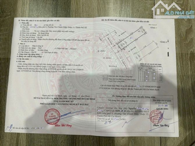BÁN NHÀ GIÁ 5,2 TỎI, 72M2, 2 TẦNG HẺM XE TẢI THÔNG TRẦN THỊ NĂM, Q12. - 8