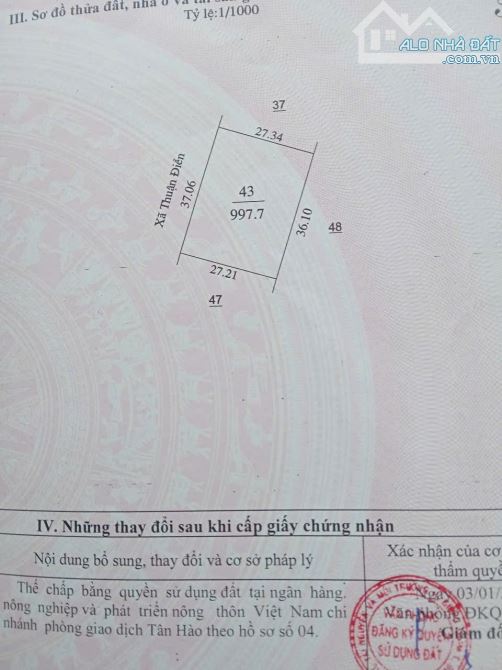 Bán 2980m2 đất mặt tiền ql57c ngang 27m - 8