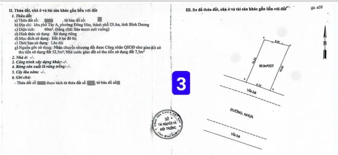 3,65Tỷ TL🔥Bán 4 lô đất Ngang 6_Xây tự do_Cách đường Trần Văn Ơn 50m, p.Đông Hòa, Tp.Dĩ An - 9