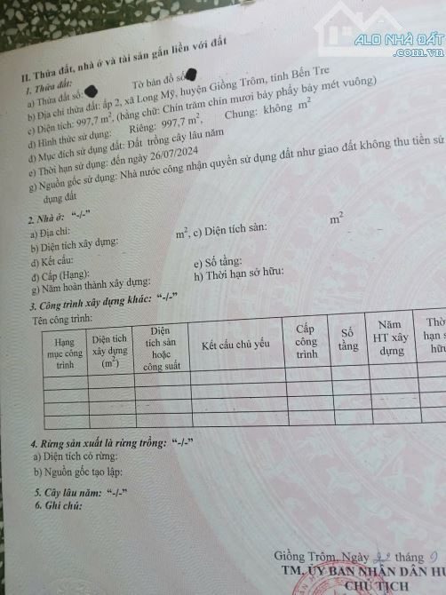 Bán 2980m2 đất mặt tiền ql57c ngang 27m - 9
