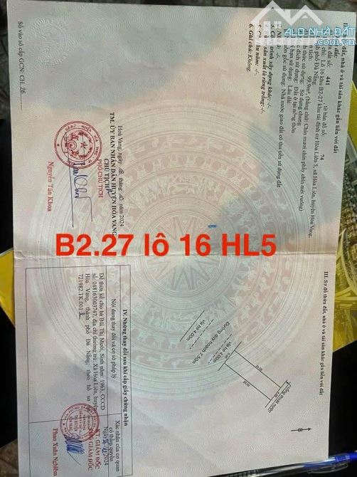 📌📌📌LÀM VIỆC TRỰC TIẾP GIÁ TỐT !!!Bán đất hòa liên 5 đường 7m5