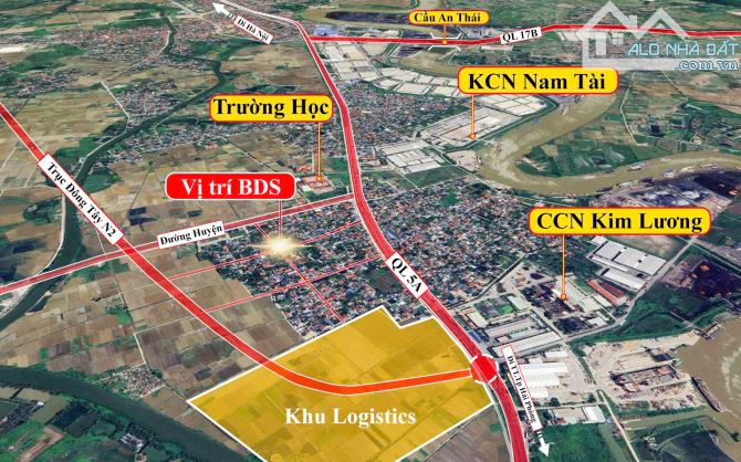 Mở bán 5 lô đất F0 mặt đường kinh doanh gần quốc lộ 5A tại Phú Thái, TP Hải Phòng - 1