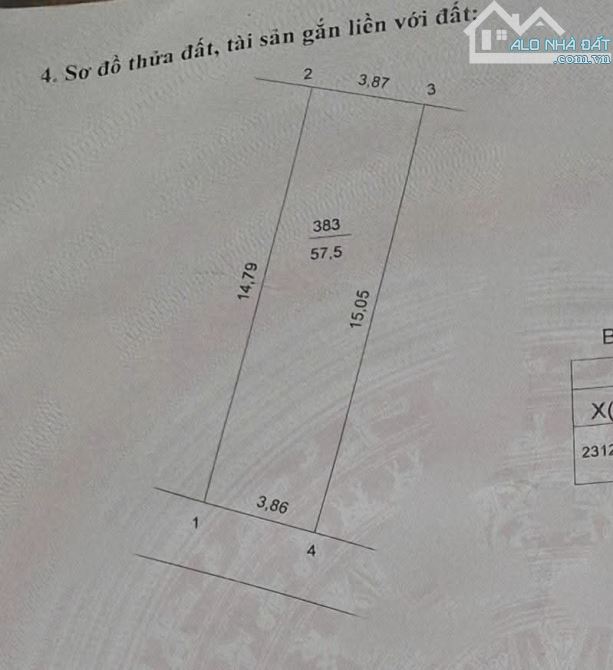 Bán đất Ninh Xá, Ninh Sở, 57,5m2, giá 2,95 tỷ, cách cây xăng Đông Mỹ 1km - 1