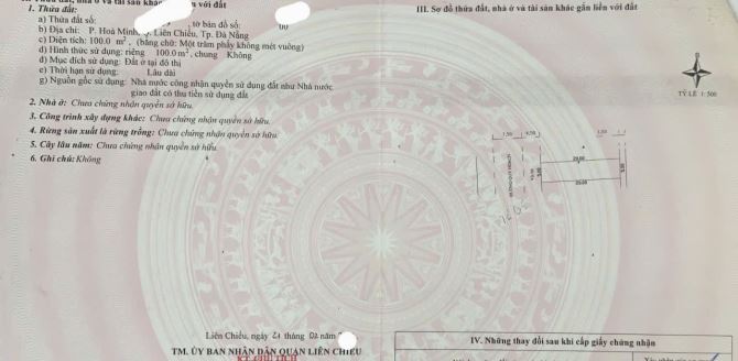 🔴💥Bán đất MT đường Tú Qùy - Hòa Minh, Liên Chiểu, Đà Nẵng
👉 DTĐ: 100m2 (5x20)m - 2