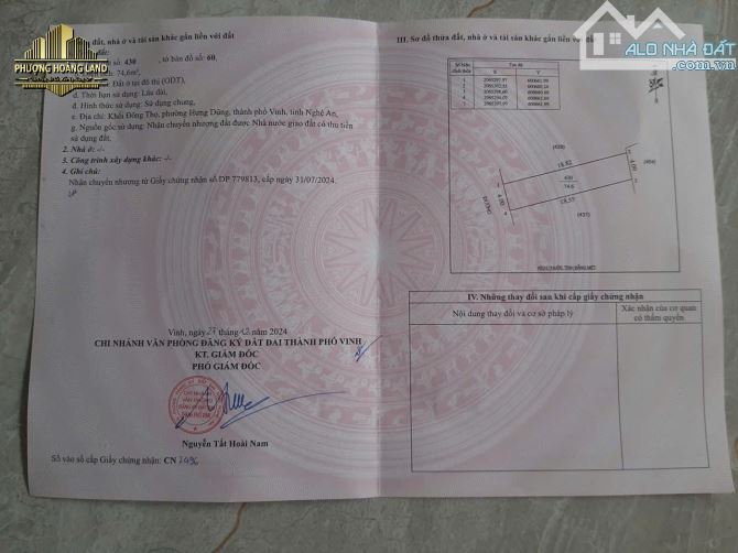 BÁN NHÀ 2 TẦNG MỚI ĐẸP – HƯNG DŨNG, PHƯỜNG TRƯỜNG VINH 74,6m2 Tây Nam đường 5m - 2
