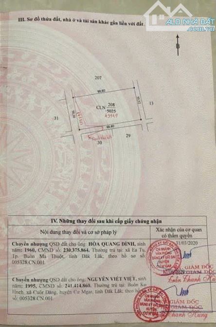 Đất sào full hồng gốc 3 mặt tiền đường Hồ Chí Minh giá siêu rẻ - 3