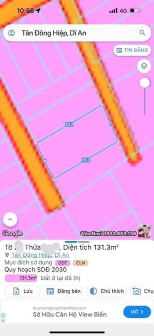 BÁN DÃY TRỌ GẦN NGA TU CHIÊU LIÊU, DĨ AN DT 132 M2 NGANG 8M , GIÁ 3.9 TI - 3