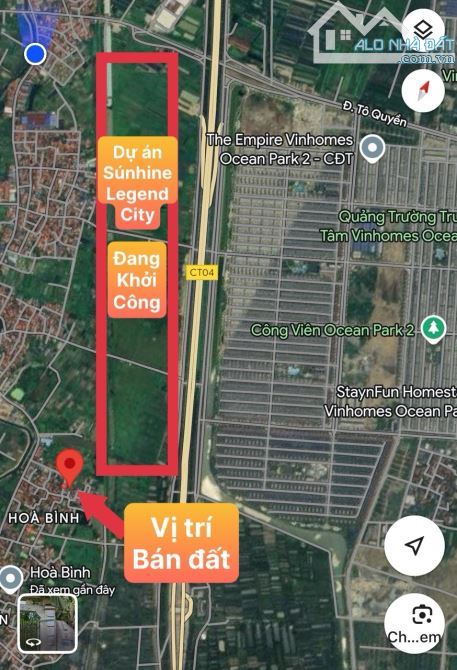 BÁN ĐẤT VĂN GIANG-HÒA BÌNH THƯỢNG-Ô TÔ VÀO ĐẤT-GẦN VIN2-70M2-MT 4,5M-3,3 TỶ - 3