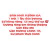 BÁN NHÀ BÌNH ĐA, 1TRỆT 1LẦU SỔ HỒNG THỔ CƯ 131m2, ĐƯỜNG RỘNG 6m, SÂN ĐẬU OTO