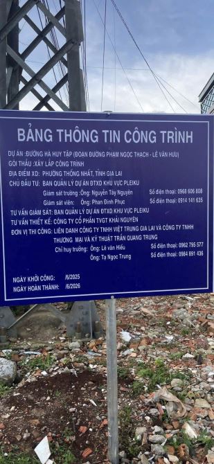 Bán Đất MẶT TIỀN 72 Hà Huy Tập, P. Thống Nhất, Gia Lai - 6