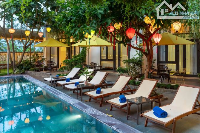 Cần bán toà villa 15 phòng tại làng lúa Cẩm Thanh Hội An, 2 mặt tiền đường 5m5, dt 500m2
