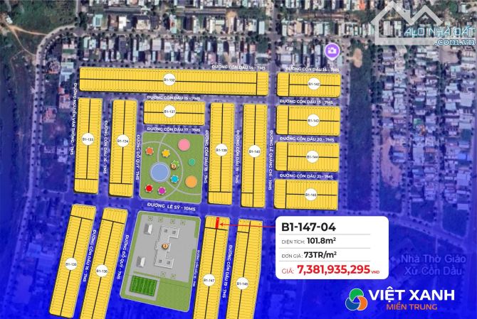 BÁN LÔ ĐẤT ĐƯỜNG LÊ SỸ TRỤC 10M5 (101M2)- CỒN DẦU - HOÀ XUÂN ĐÀ NẴNG LÔ CUỐI CÙNG GIÁ TỐT