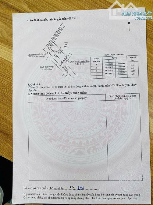 Hạ giá bán nhanh  1 lô Góc Trung Tâm TT Núi Đèo, Tuyến 2 Đường 25/10, Ngõ Nông, Giá Chỉ 1