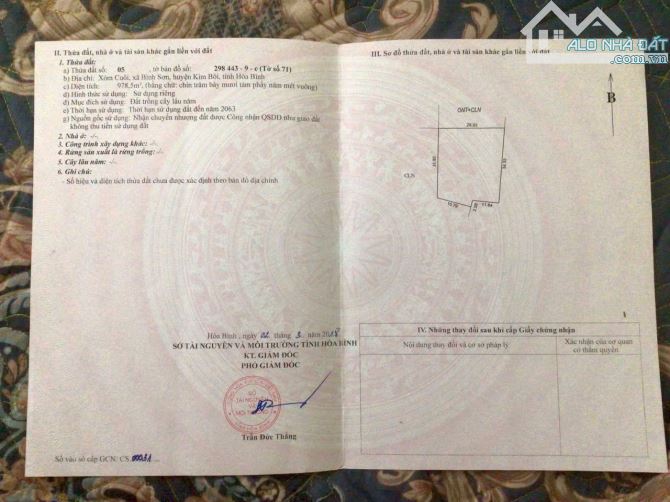 2778m Có 200m Đất Ở - TRên Đất Trồng Dổi Và Xoan - View Cánh Đồng Đẹp