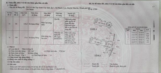 Bán nha DT 162m thổ cư 134. 1trêt lầu. Đường bờ tây xã Phước Lộc nhà bè