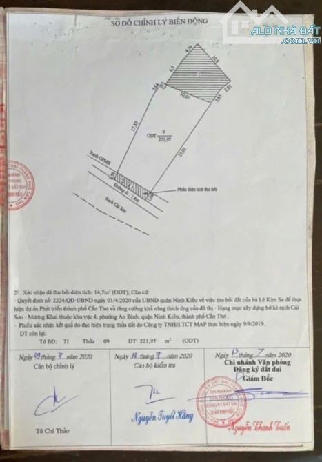 bán nhà mặt tiền đường rạch cái sơn, an bình cần thơ, giá 6.5 tỷ ( 8.4m x 22m )