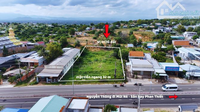 Bán đất view biển mặt tiền Nguyễn Thông - hướng đi Mũi Né và Sân Bay Phan Thiết