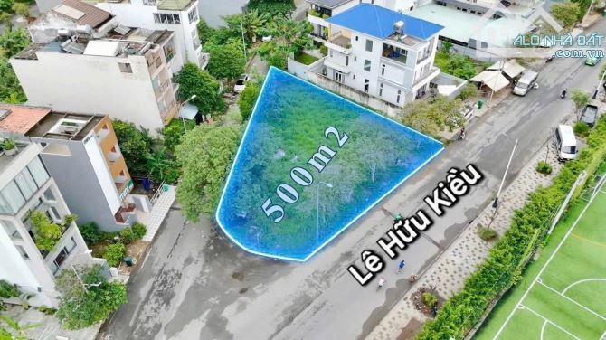 Bán đất biệt thự góc 3 mặt tiền kdc Thế kỷ 21 đường Lê Hữu Kiều (500m²) 320 tr/m²