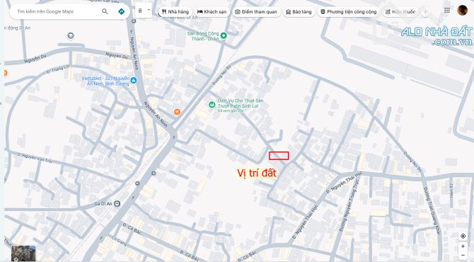 Bán đất 5.5x18m, hẻm Nguyễn Thái Học p. Tân Đông Hiệp gần chợ Dĩ An 1 - 1